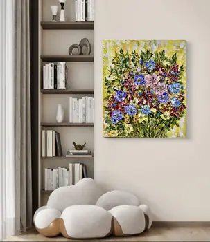 Detail of Lemon Cream showing textured impasto oil painting by Nataliia Soloviova.