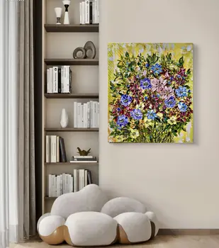 Detail of Lemon Cream showing textured impasto oil painting by Nataliia Soloviova.